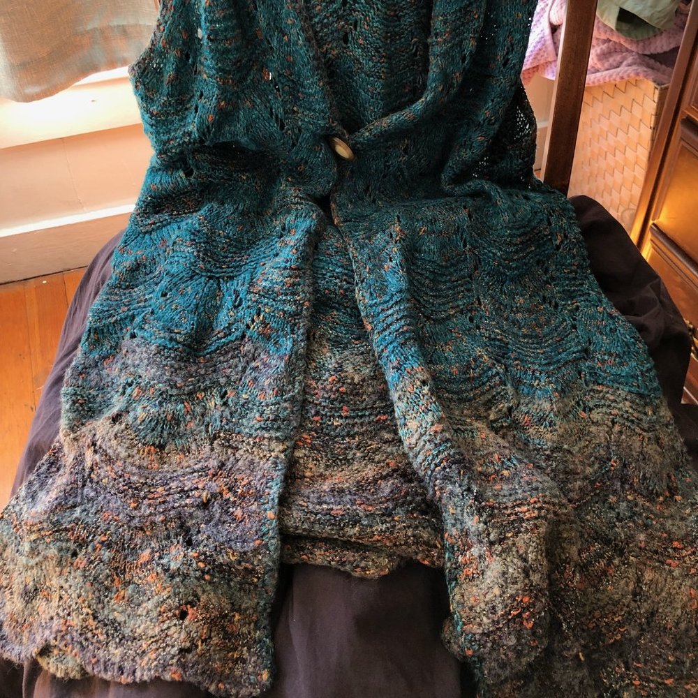 Coldwater Creek crochet shaw/vest